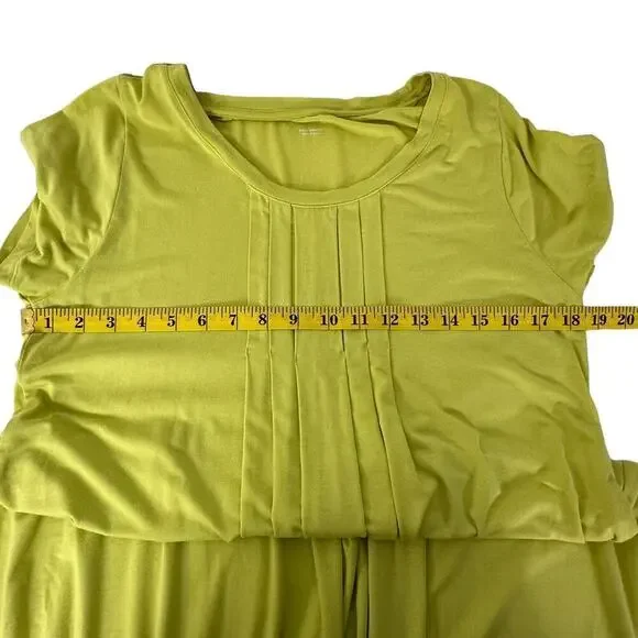 Soft Surroundings Petite Pleated Stretch Knit Swing Dress (MP) - Picture 6 of 8